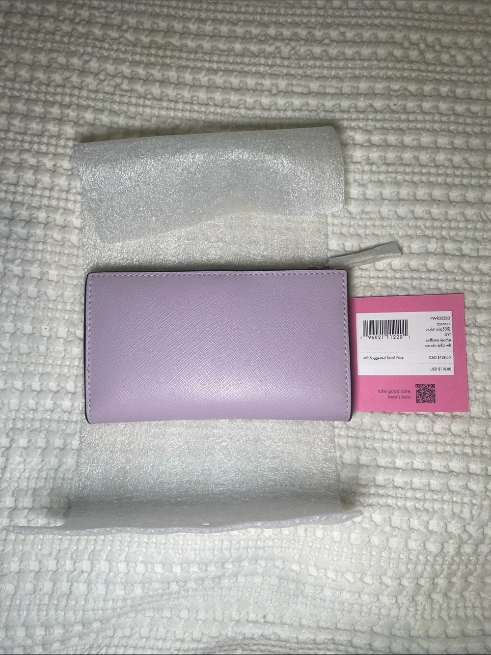 NWT Kate Spade Violet Saffiano Leather Wallet with Gold Hardware 🦄✨